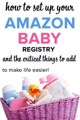 Setting Up Your Amazon Baby Registry 