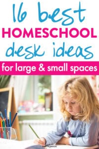 16 Best Homeschool Desk Ideas for Kids