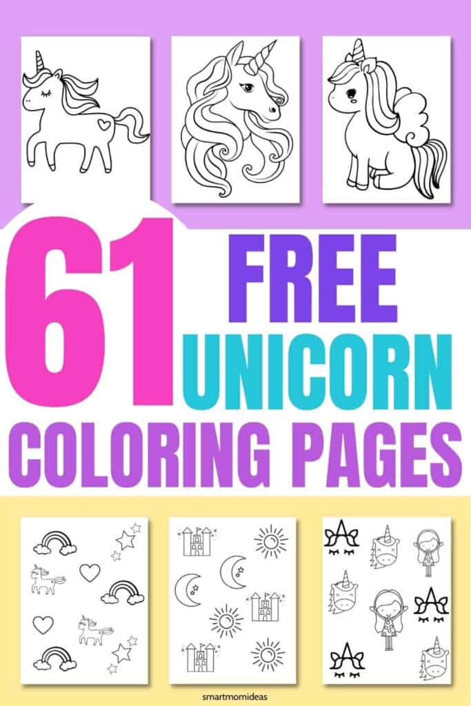 61 FREE Unicorn Coloring Pages for Hours of Fun (Instant Download)